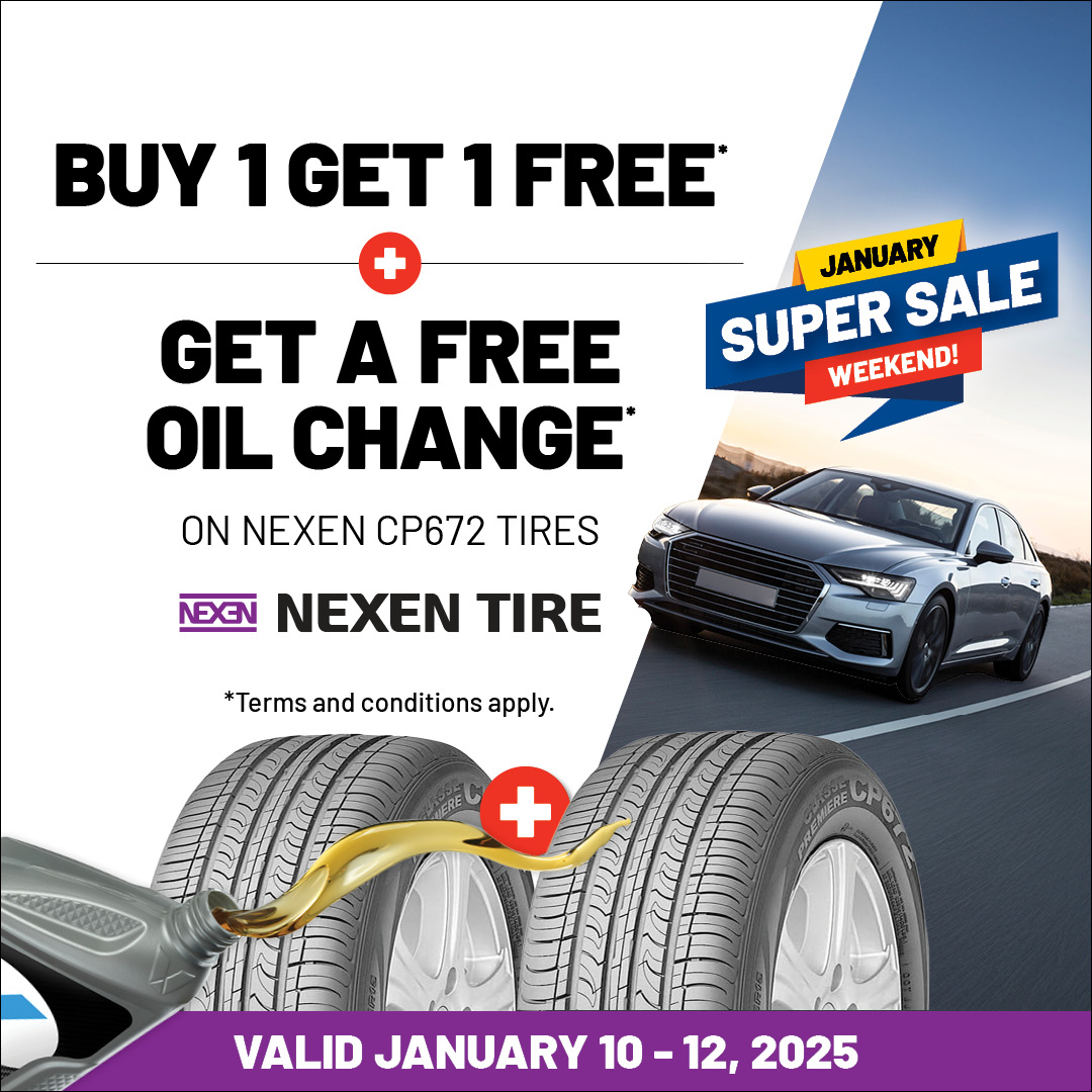 🎉🚗 The January Weekend Sale Has Arrived! 🚗🎉
Kickstart your year with an unbeatable deal on Kumho &amp; Nexen tires. This deal is here for 3 DAYS ONLY, so don't wait! 
Link is in our bio.
Terms &amp; Conditions apply.