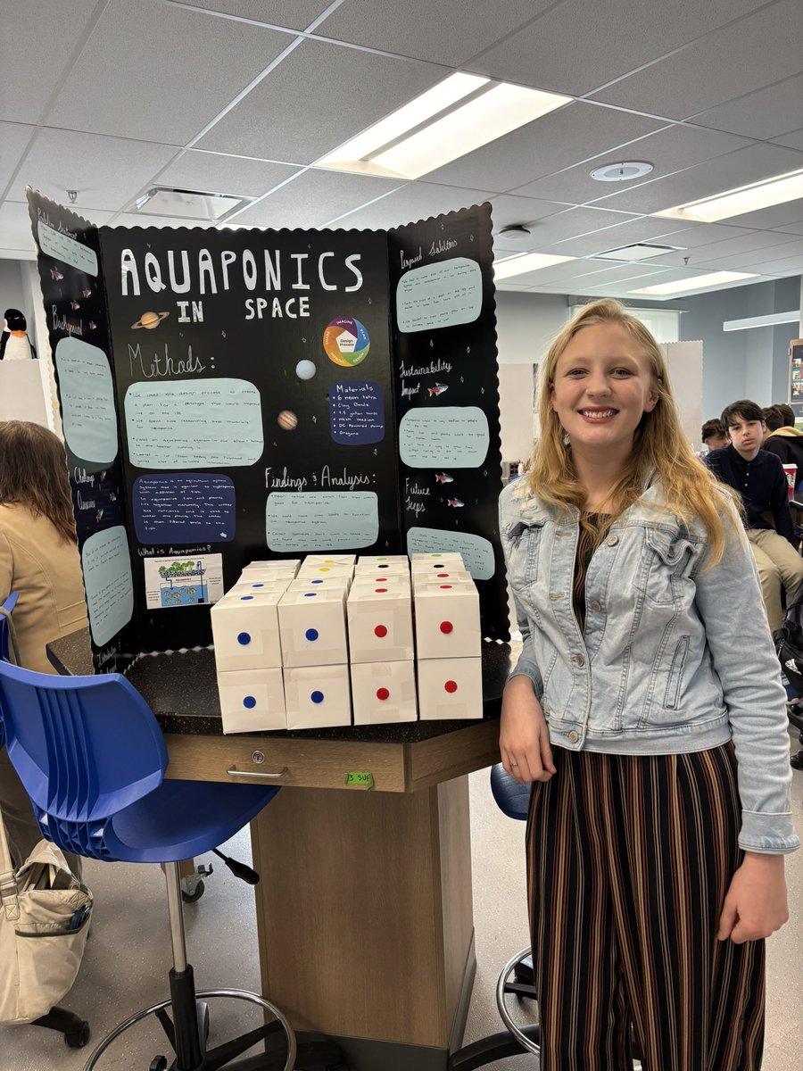 MrRininger's tweet image. 9th graders are showcasing their final OSLN space projects! 🚀 Their innovative ideas and problem-solving skills are out of this world. Great work! #osln @OSLN #STEMeducation #SpaceExploration #ourbmsa