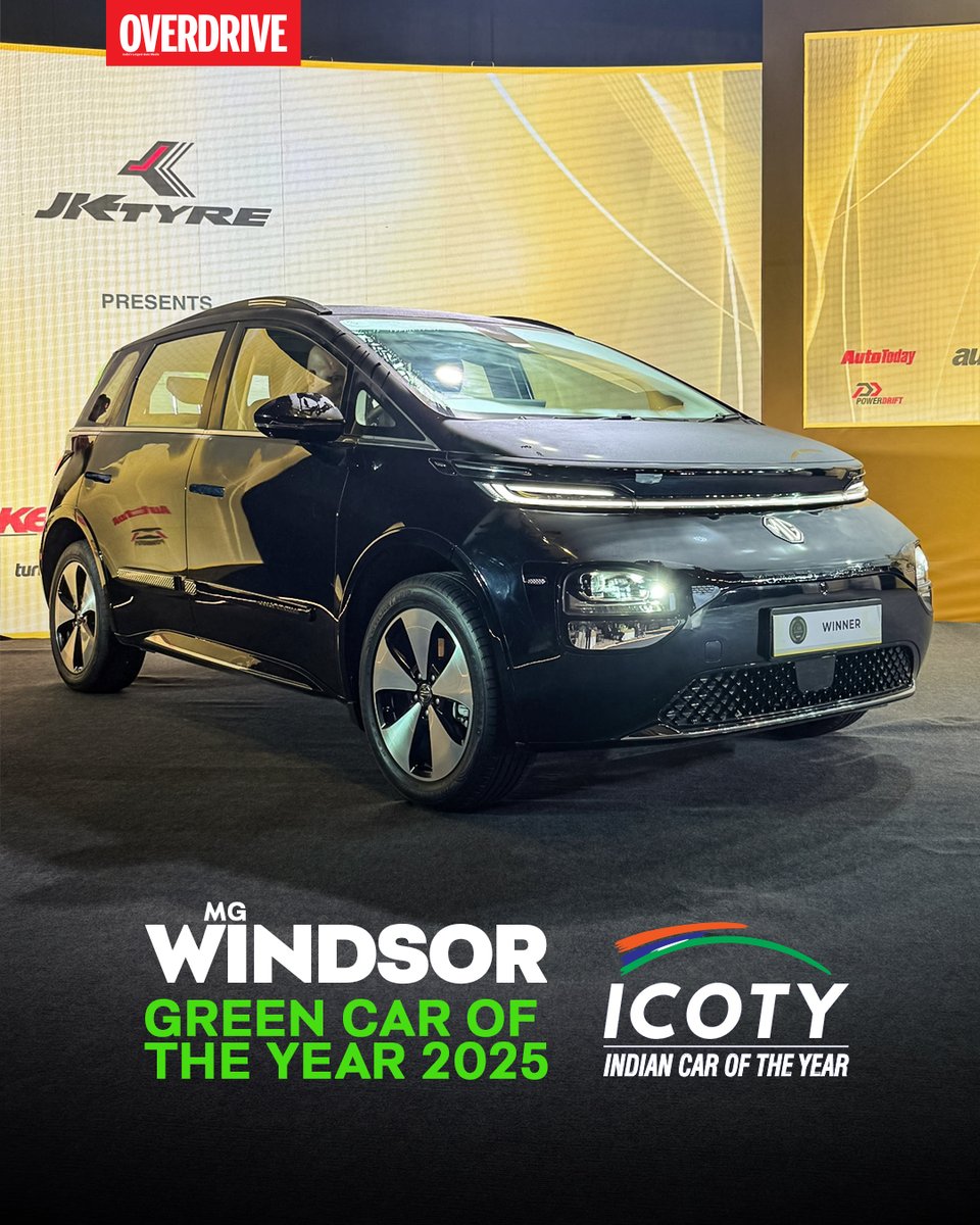 This is the Green Car of the Year By ICOTY  –  MG Windsor EV

Congrats to the team! 🎉 Comment your congratulations below! 👇 

#GreenCarOfTheYear #IMOTY2025 #ICOTY2025 #MG #MGwindsor