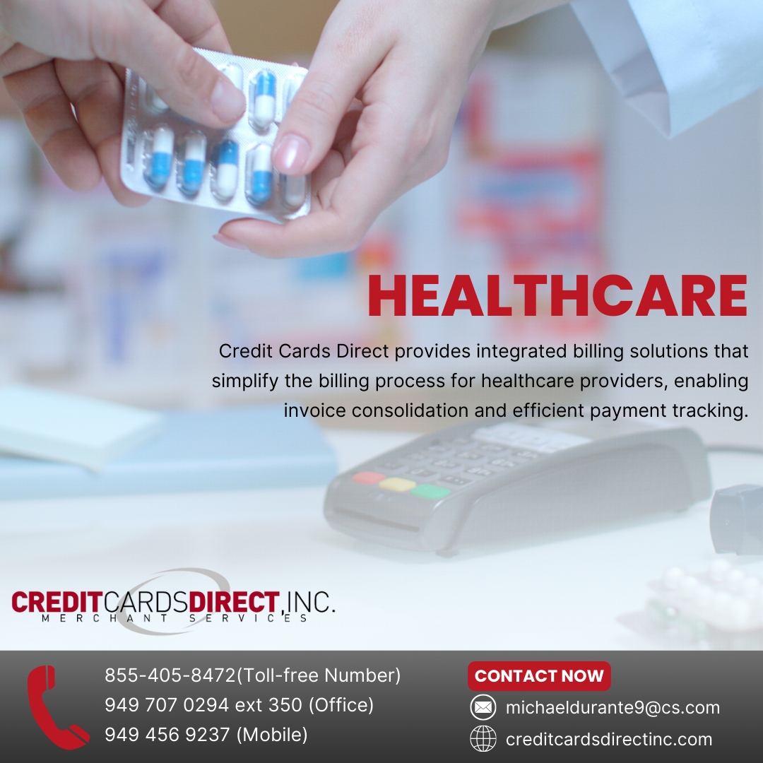 Michael24915689's tweet photo. Simplified Billing Solutions for Healthcare Providers. 🩺 Consolidate invoices and track payments efficiently with Credit Cards Direct. 

Refer your network and help them streamline their processes! https://t.co/h641SwFy56