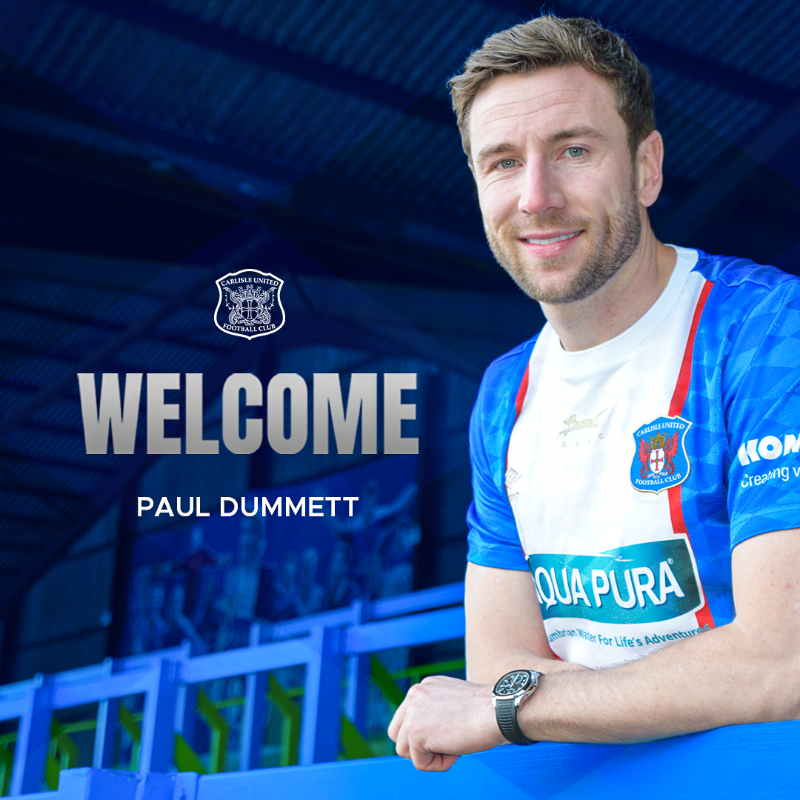 officialcufc's tweet photo. ✍️ Carlisle United Football Club are delighted to announce the signing of defender Paul Dummett on a short-term deal until the end of the season.