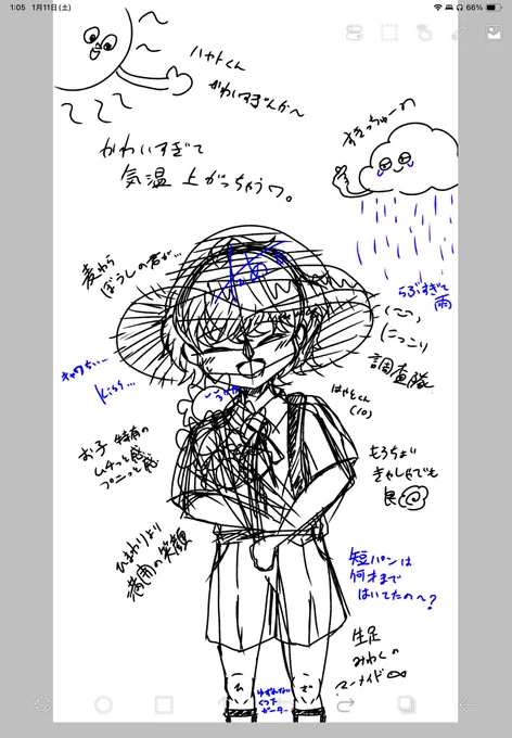 リメイクしようとしてらくがきばっかりしてるの図 