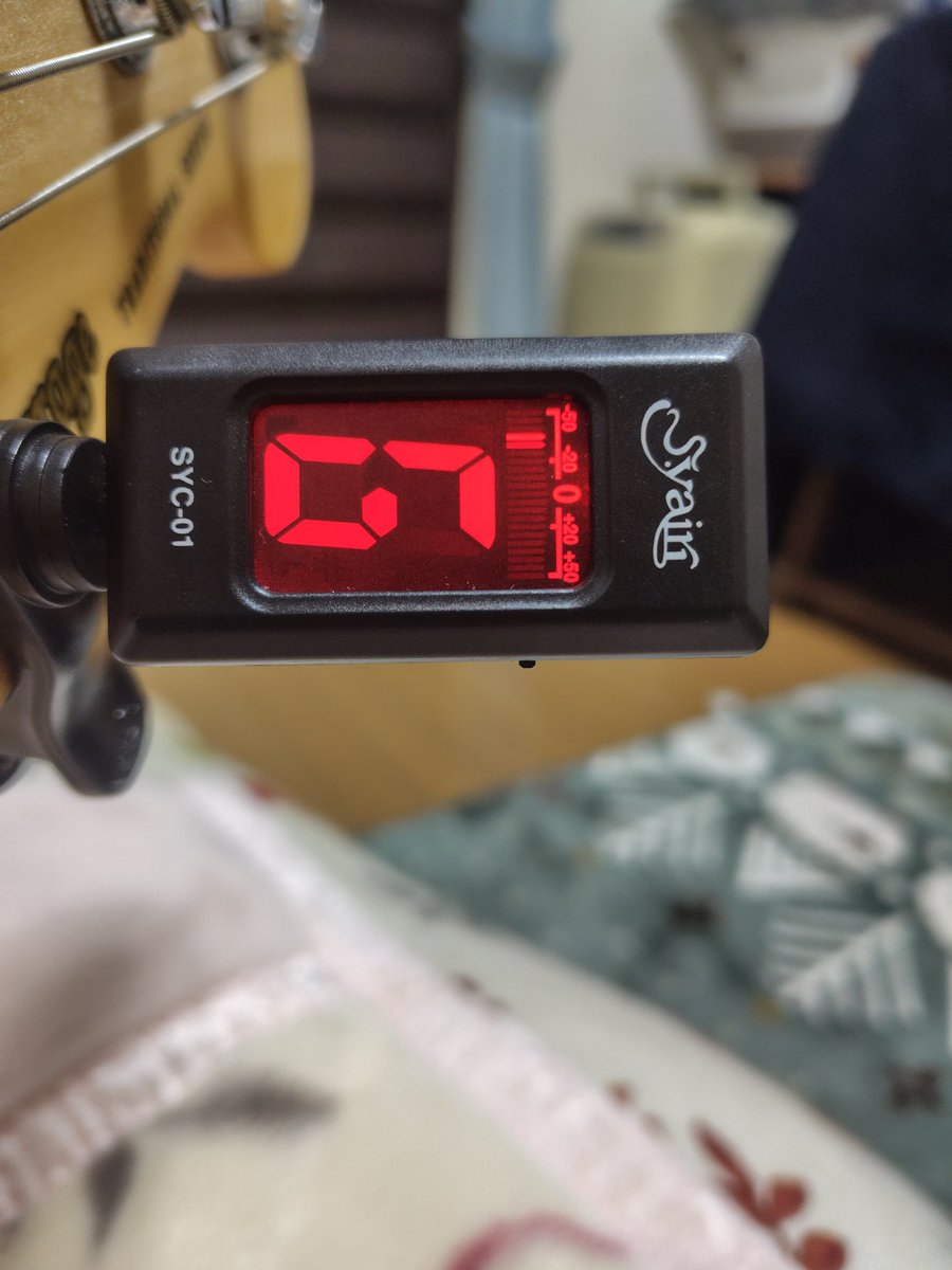 耳だけでチューニング
相対音感は少しあるのかもしれない