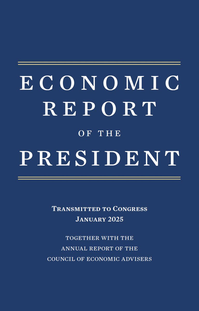 Happy ERP day!  The 2025 Economic Report of the President is out now!  Chapters cover a wide range of topics incl. remote work and K-12 ed - be sure to check it out.  I'll be presenting the health policy chapter at Brookings next Wednesday, links to register and to the ERP below