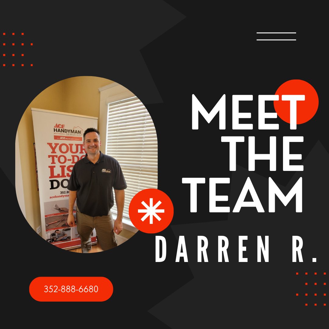 Gainesville808's tweet photo. Meet Darren, our franchise owner and lead Handyman! Specializing in all tasks from foundation up for residential and commercial projects. Skilled and ready to take on your next job. Call to schedule with Darren today! 🛠️ #HandymanServices #MeetTheTeam https://t.co/JJcFOH6cey
