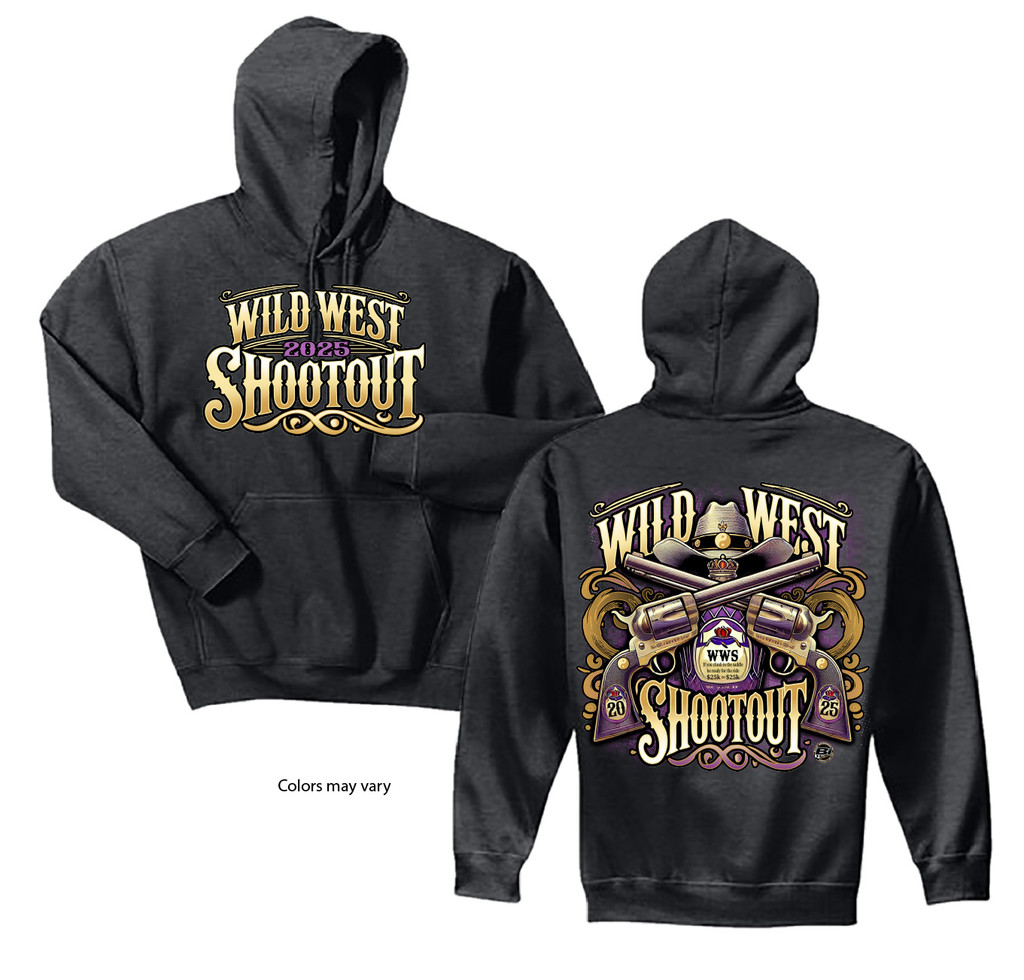 With winter storms slamming much of the nation, it's a great time to order Wild West Shootout hoodies, sweatshirts &amp; hats to stay warm. If you are the boldest of the bold you can even score a t-shirt to tackle the winter weather. Order your apparel now at onefasttee.com/wild-west-shoo…