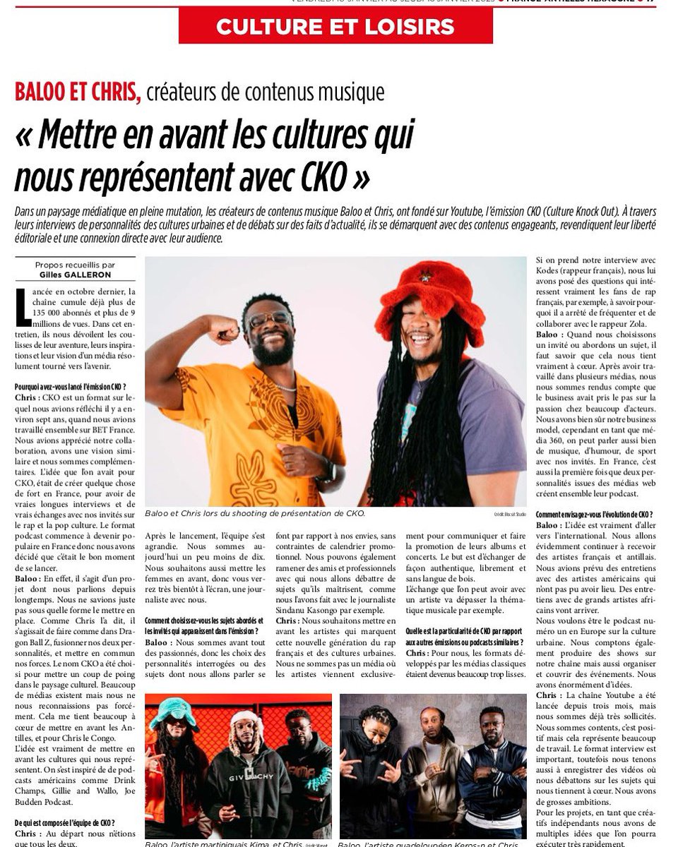 CKO SUR FRANCE ANTILLES
MERCI 🫶🏾