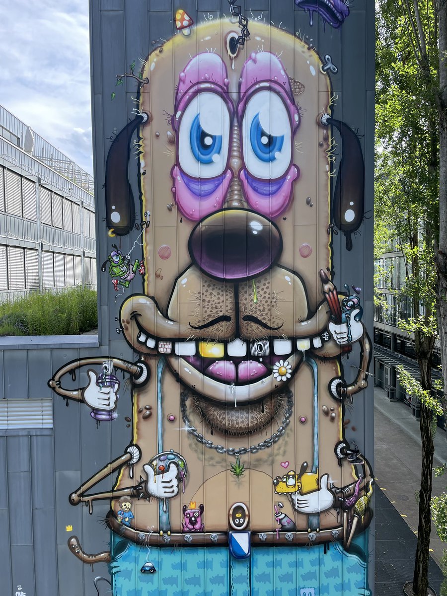 OneTruthNFT's tweet image. "The Artist" 👨🏽‍🎨❤️👨🏽‍🎨💨
Mural in Zurich, 2024.