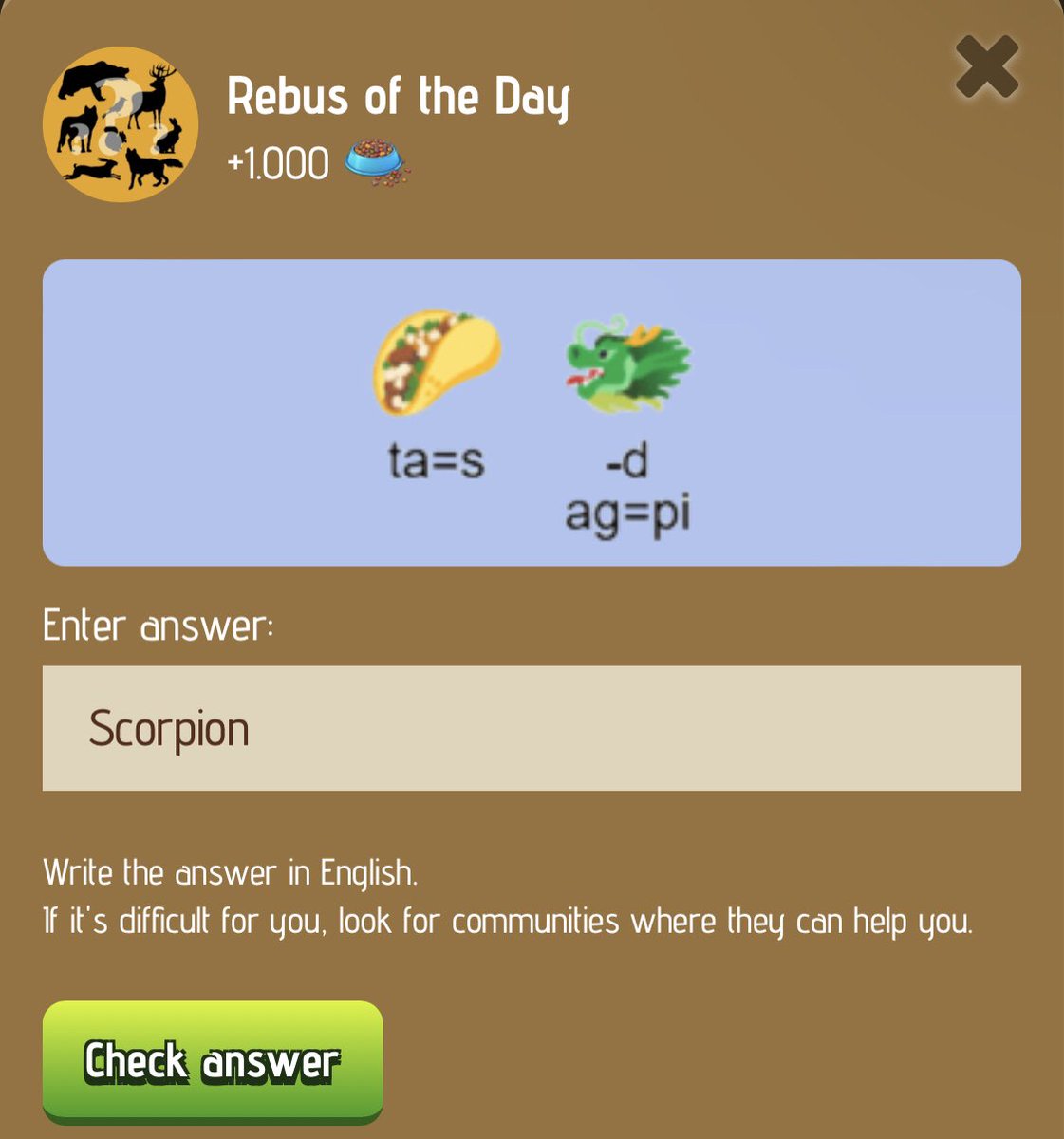 CMN7737's tweet image. 👇 Zoo Airdrop Daily Codes 👇 
                     10.01.2025

👉Riddle Of The Day 👈
👉Rebus Of The Day 👈 

👇 Join Now 👇 
t.me/zoo_story_bot/…

#zooairdrop #zoo #dailycode #riddleoftheday #rebusoftheday #cryptomasternepali