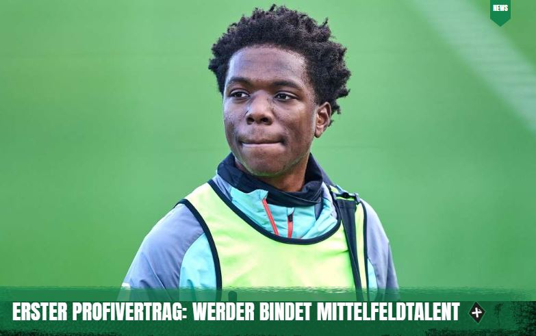 DeichStube's tweet photo. (+) Erster Profivertrag: #Werder bindet ein Mittelfeldtalent Wesley #Adeh👉https://t.co/OQh2UV2zOP
Alle Werder-News sind weiterhin kostenlos in der #DeichStube-App: https://t.co/WVhJamApo7
#Bundesliga https://t.co/QydiP5JVNt