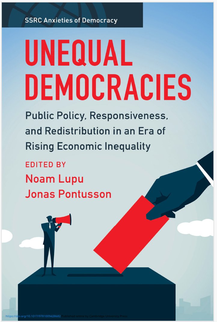 Dan Slater (@slaterpolitics) on Twitter photo Expertly compiled by our own <a href="/umichDemocracy/">U-M Center for Emerging Democracies</a> postdoctoral fellow Vincent Mauro, this newsletter is constructed around the recent <a href="/CUP_PoliSci/">Cambridge University Press - Politics</a> volume UNEQUAL DEMOCRACIES edited by <a href="/NoamLupu/">Noam Lupu</a> and Jonas Pontusson. 2/6
cambridge.org/core/books/une… Expertly compiled by our own <a href="/umichDemocracy/">U-M Center for Emerging Democracies</a> postdoctoral fellow Vincent Mauro, this newsletter is constructed around the recent <a href="/CUP_PoliSci/">Cambridge University Press - Politics</a> volume UNEQUAL DEMOCRACIES edited by <a href="/NoamLupu/">Noam Lupu</a> and Jonas Pontusson. 2/6
cambridge.org/core/books/une…