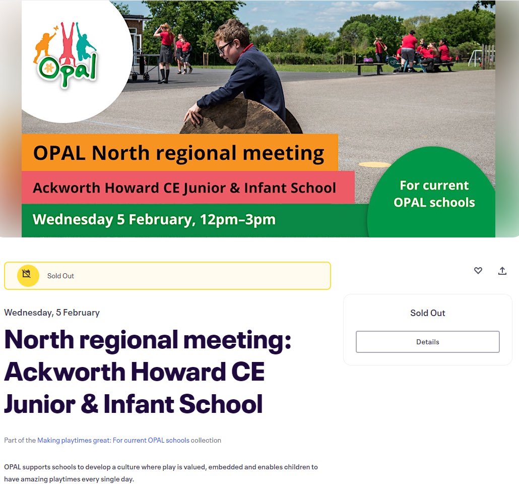 Excited to host and share our OPAL journey at the Regional Event in February with schools from Yorkshire &amp; North Lincolnshire! 🌟 OPAL has transformed our play provision, making a big impact in so many areas. 🛝💡 #OPALPlay <a href="/OPAL_CIC/">Outdoor Play and Learning (OPAL) CIC</a> <a href="/AnaArdelean13/">Ana Ardelean</a>