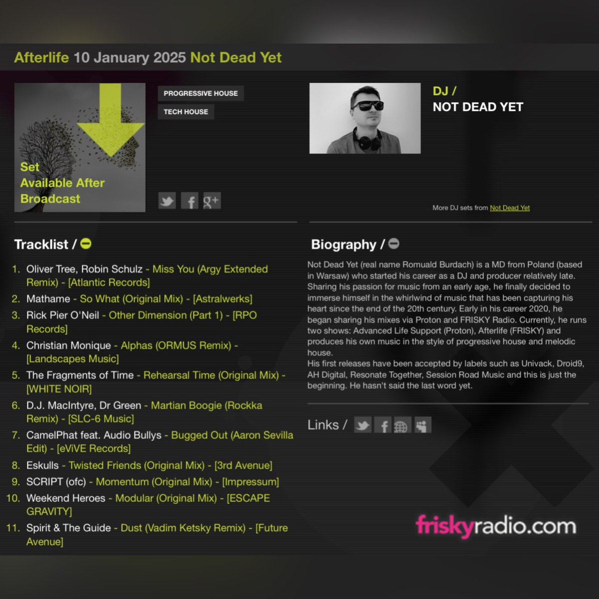 friskyradio.com/show/afterlife…
<a href="/friskyradio/">FRISKY</a>