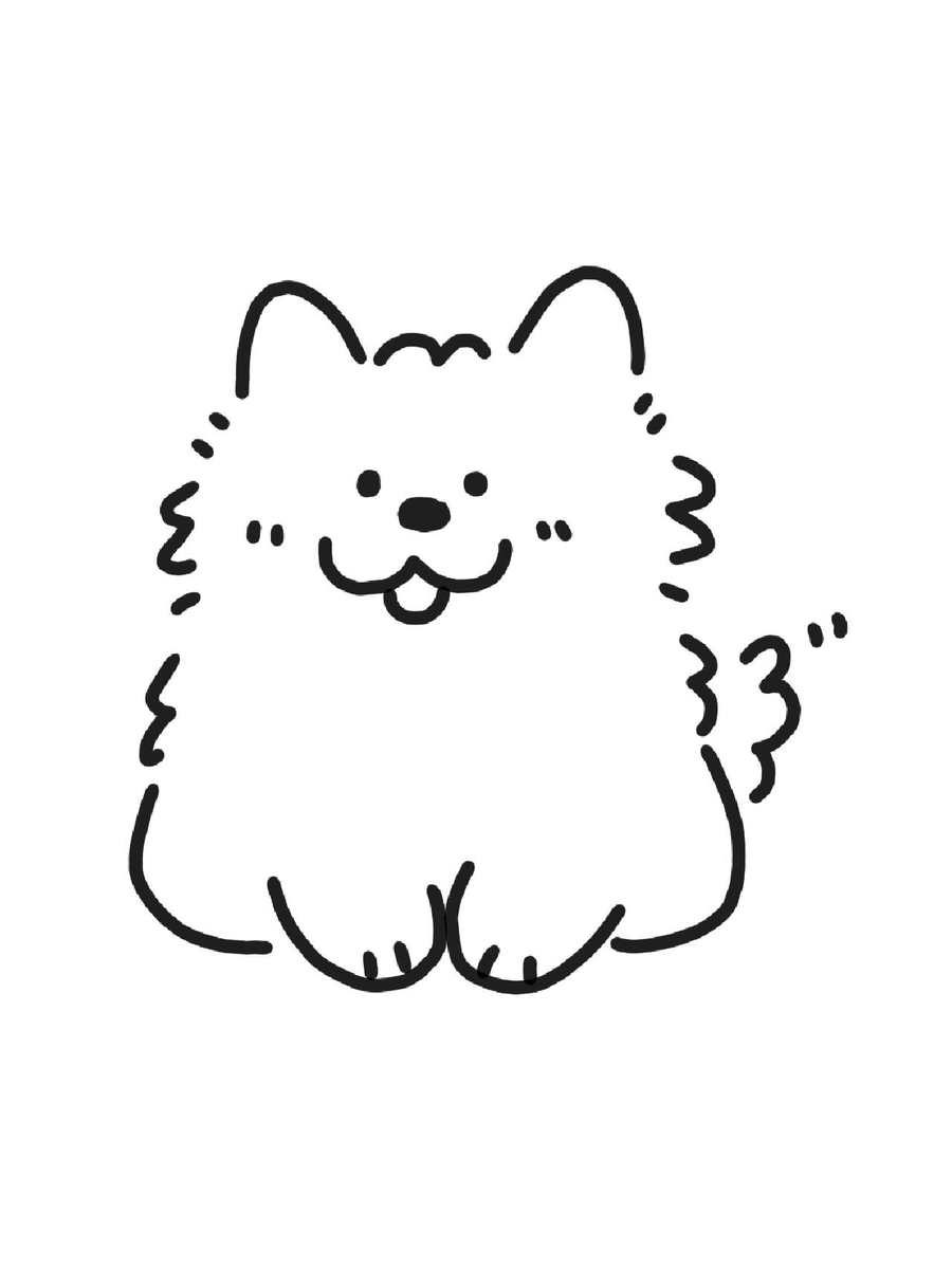 犬はいつもそんなに可愛いですね！私が描いたからこそ、可愛く見えるのかもしれません！🐶❤️