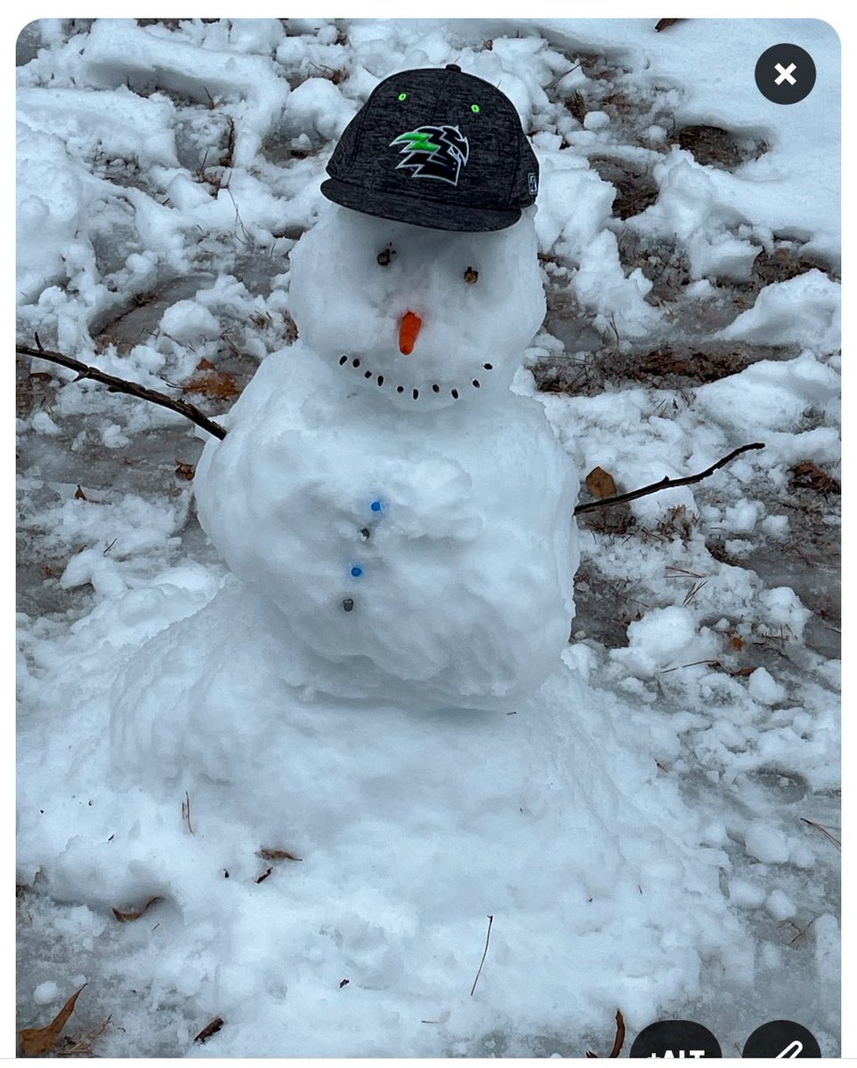 Let us see your Titans Snowpeople!! 
Here’s Coach Mir’s Titan Snowman!