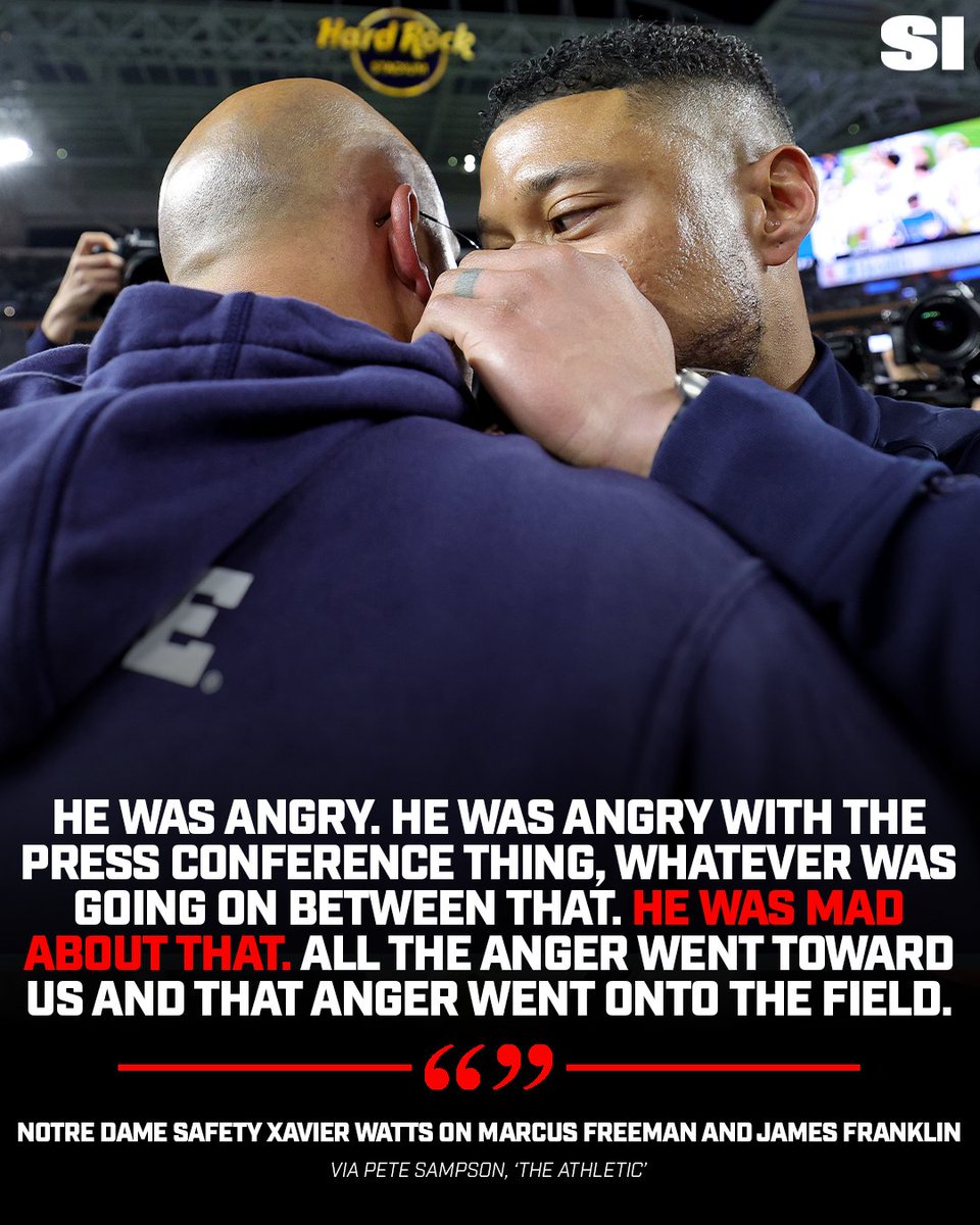 SInow's tweet photo. Something James Franklin said at a joint news conference on Wednesday seemed to irk Marcus Freeman: https://t.co/AQWp9Edu4g https://t.co/MULWxVi56W