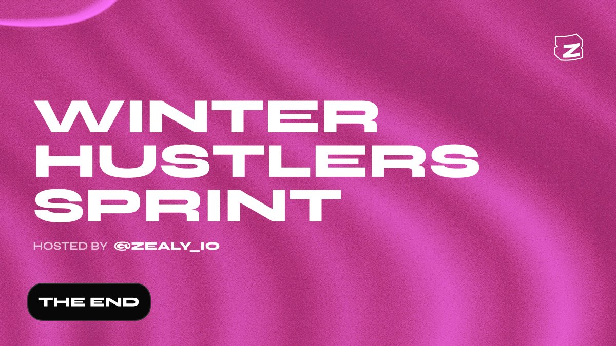 Zealy (@zealy_io) on Twitter photo IT’S A WRAP.
The Winter Hustlers Sprint has come to an EPIC end on Zealy <a href="/zealysprints/">Zealy Sprints</a> !
Massive thanks to all the participants, hustlers, and incredible projects that made this campaign a smashing success.
INSANE energy, relentless engagement by participants, and some real IT’S A WRAP.
The Winter Hustlers Sprint has come to an EPIC end on Zealy <a href="/zealysprints/">Zealy Sprints</a> !
Massive thanks to all the participants, hustlers, and incredible projects that made this campaign a smashing success.
INSANE energy, relentless engagement by participants, and some real