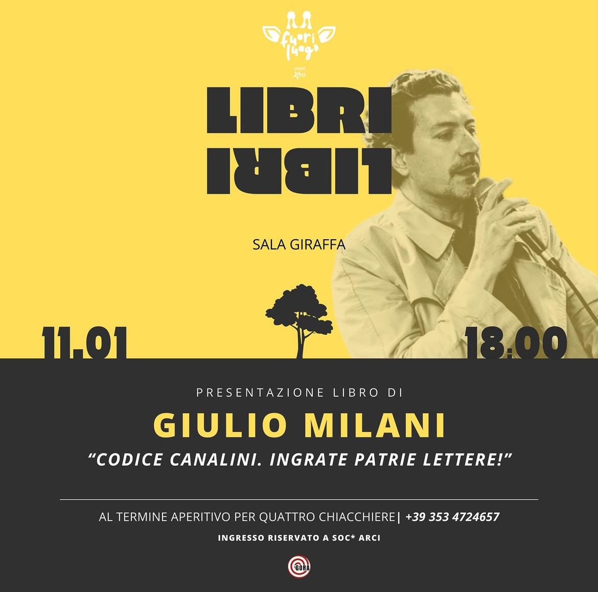TranseuropaEd's tweet photo. Presentazione di Codice Canalini - "Ingrate Patrie Lettere!" 
Data: Giovedì 11 gennaio 2025
Orario: 18:00
Luogo: Sala Giraffa, evento FuoriLuogo https://t.co/1RgnfmR3sz