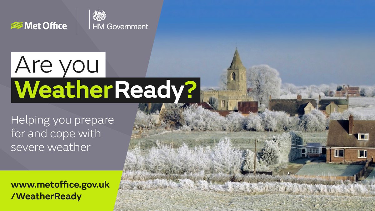 Are you weather ready?🌨️

The Met Office has released some life hacks that you can follow to stay safe and healthy at this time of year, from preparing your home or business to taking care of yourself, your family and neighbours➡️ metoffice.gov.uk/weather/warnin…

#WeatherHacks
