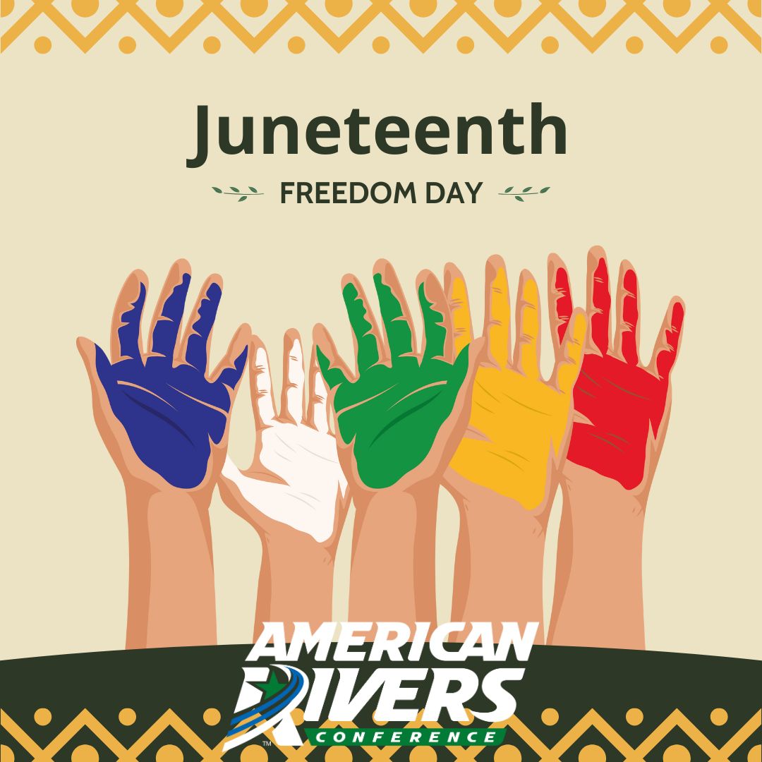 American Rivers Conference (A-R-C) (@amerriversconf) on Twitter photo Juneteenth is a day to remember, reflect and rejoice
#rollrivers Juneteenth is a day to remember, reflect and rejoice
#rollrivers