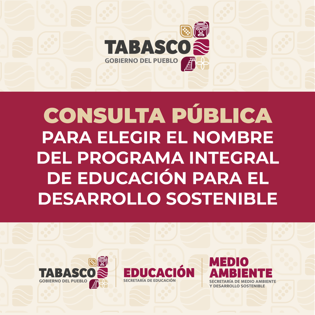 SETabasco's tweet photo. 🙌🏻Participa en la Consulta Pública para elegir el nombre del programa de Educación Medioambiental de la Secretaría de Educación y la Secretaría Medio Ambiente y Desarrollo Sostenible. 📚🌱

👍Dale "me gusta" a la opción con el nombre que más te agrade. https://t.co/bL7hGCXCSx