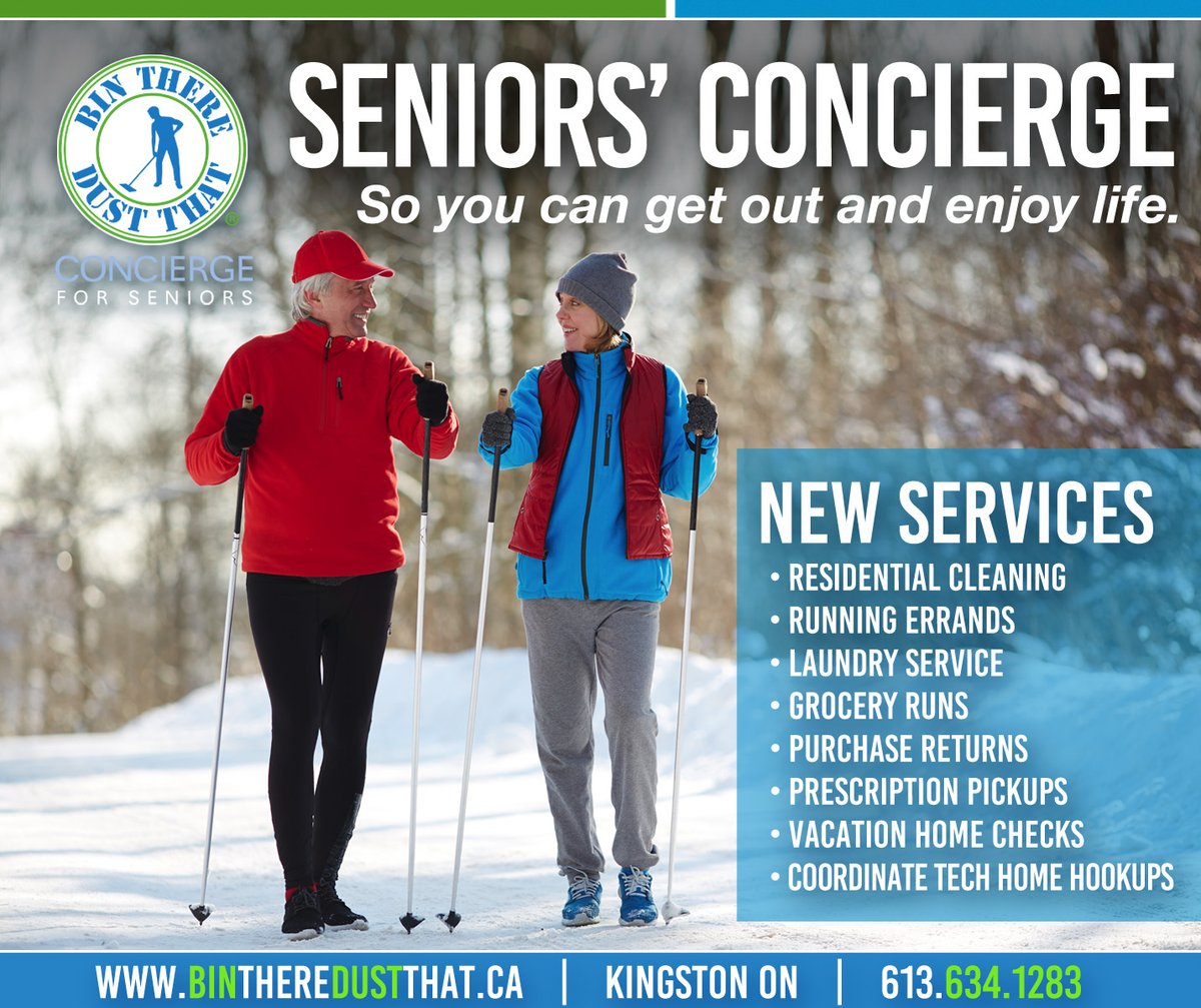 SENIORS' CONCIERGE: new residential concierge services for #ygk senior citizens.   We know challenges faced in everyday lives: tasks too physically difficult, or needing completed while traveling, or jobs for seniors who are too busy enjoying retirement.

bintheredustthat.ca/seniors-concie…