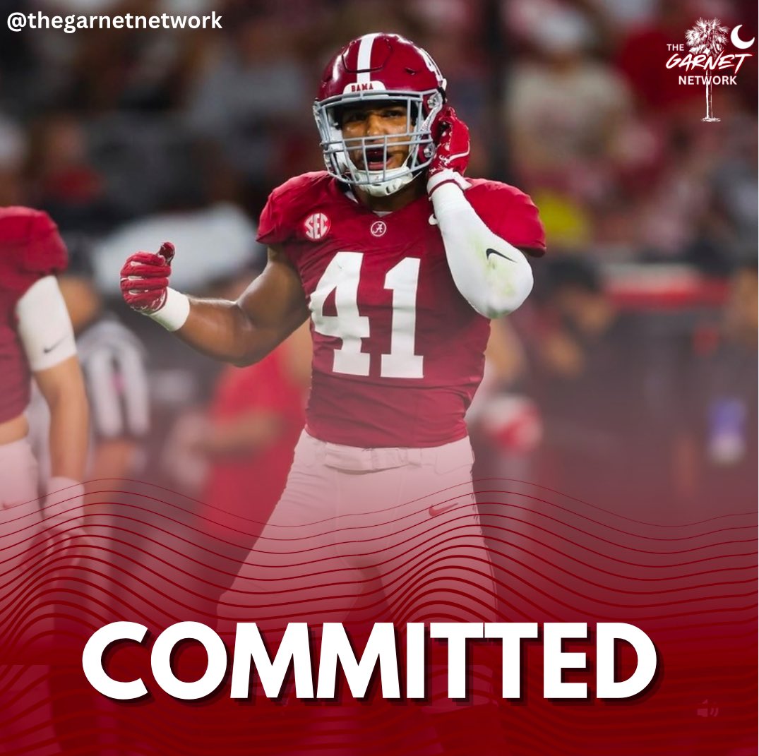 COMMITTED Alabama linebacker Justin Okoronkwo has committed to South Carolina 
Welcome Home🤙🌴🏡