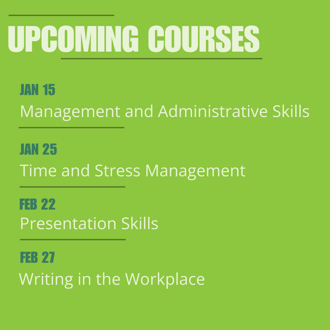 Become a #leader and grow into a #management position with our upcoming #ManagementSkills courses.
Want to grow your career and possibly move into a leadership position? This is a step in that direction!
Details here: bit.ly/3G7It2g

#CareerAdvancement #UFVce #GoUFV