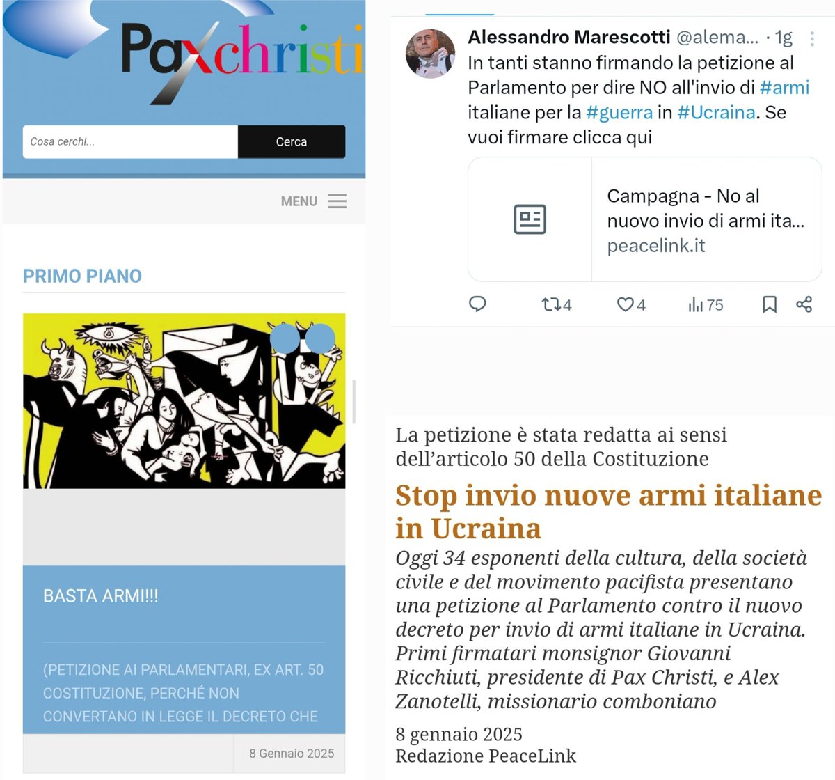 Stefanocomics's tweet photo. Caro @beretta_g una domanda (vera) su questo thread con @gloquenzi.
#peacelink è "associazione pacifista"?
Perché la loro petizione sembra scritta da Russia Today: 
"colpa della NATO, golpe nel 2014, referendum regolare in Crimea, vogliamo il gas russo"; Putin citato 1 volta

1/2 https://t.co/PoVXYnVYJm