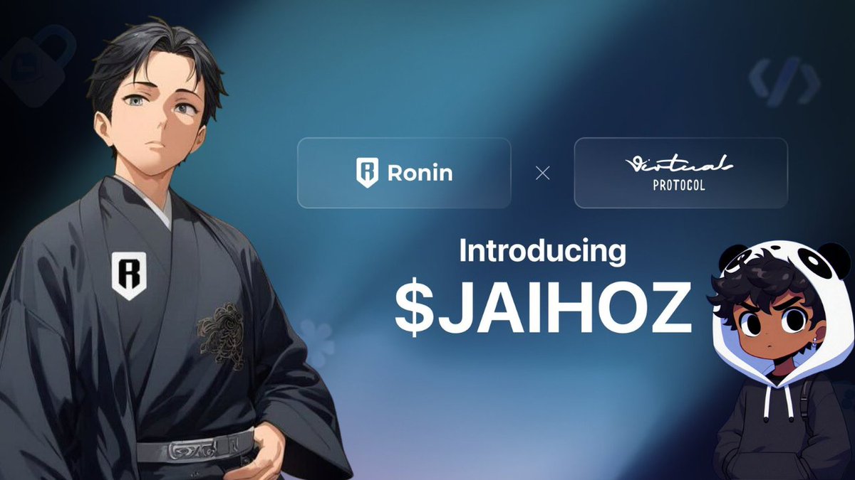 🔥COLOSSAL PARTNERSHIP + AI AGENT @JAIHOZ_🔥

 <a href="/Ronin_Network/">Ronin</a>  x <a href="/virtuals_io/">Virtuals Protocol</a> now it is a reality

Index:

1⃣ Who are these AI Agents?
2⃣ $JAIHOZ Token
3⃣ $JAIHOZ in Katana
4⃣ $JAIHOZ on Base
5⃣TRANSFER YOUR TOKENS OF RONIN TO BASE
6⃣ $JAIHOZ in Virtuals

🚨Disclaimer: this post