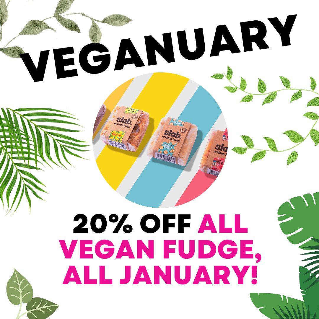 20% Off ALL Vegan Fudge, ALL January, for Veganuary! 🌱

Our Veganuary sale is now LIVE, with ALL vegan Slabs £3.40 instead of £4.25.

No code required, offer valid until the end of January! 🥳