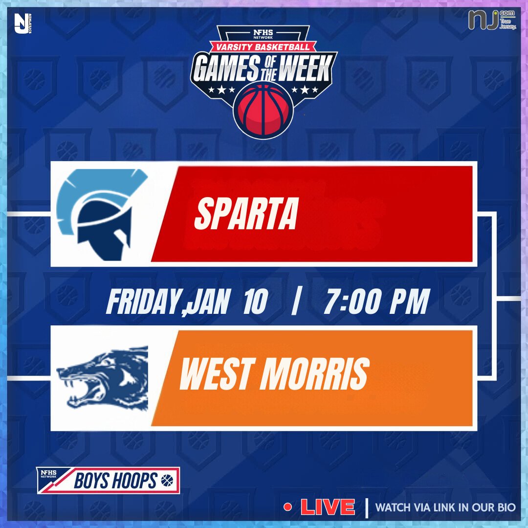 HSupdate2's tweet image. 🅻︎🅸︎🆅︎🅴︎ 🅼︎🅰️︎🆃︎🅲︎🅷︎
🏆 Boys Basketball | 
🏀 Sparta VS West Morris
📅 Fri,Jan 10 ⏰ 7:00 PM
🌎 hsplay.watchsportsz.com/basketball.php…

✨ Dont Forget to like,share &amp;amp; Follow ‼️
Lets go !! 
#basketball #hoops #sports #highschool #stream #NewJersey
