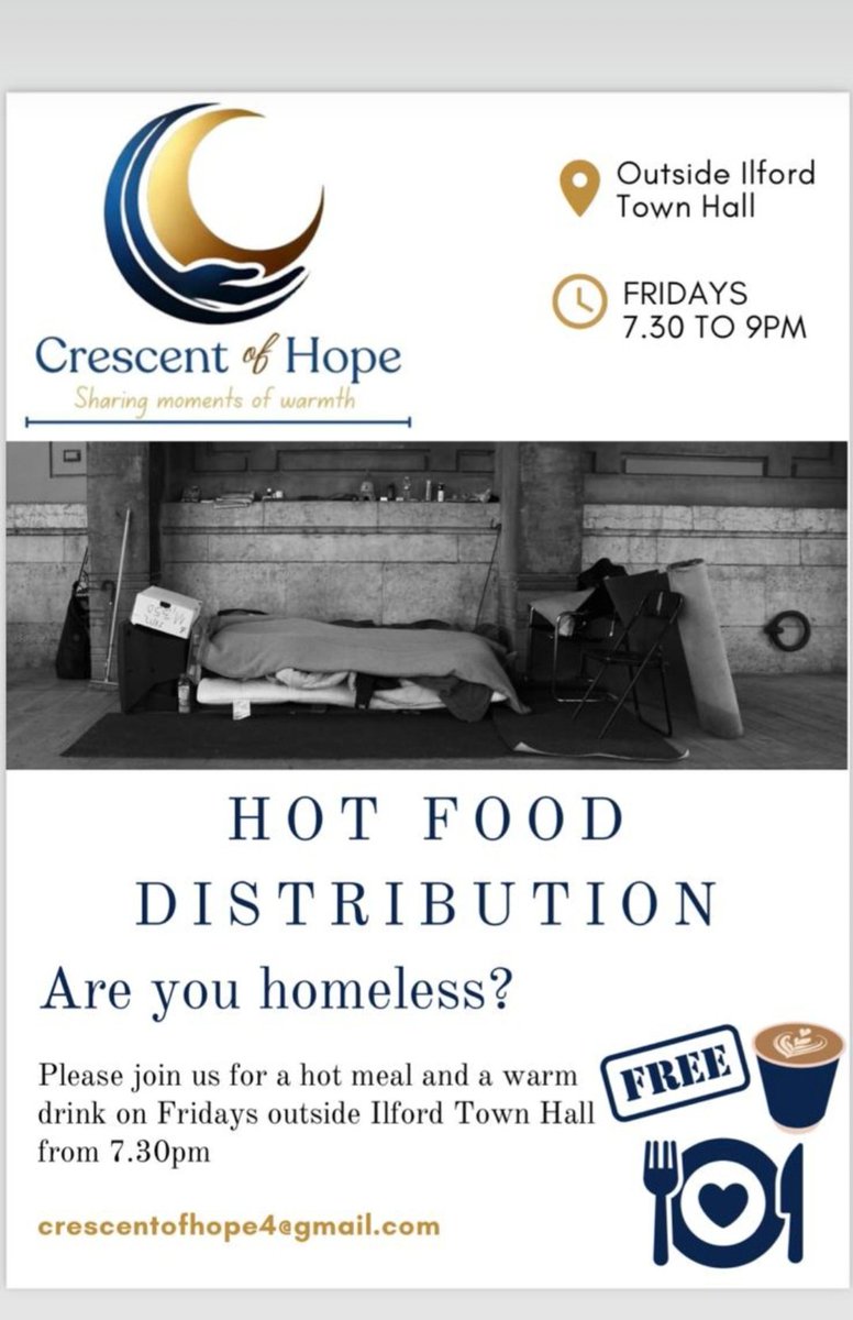 smiy96's tweet photo. Today hot food, drinks and clothes and sleeping bags will be given out just outside ilford town hall.
7:30pm(8pm sometimes) -9pm
@RedbridgeAction
#Ig1
#ilford
#ilfordlane
#Redbridge
#ganthill
#newburypark https://t.co/dgRjy2Tows
