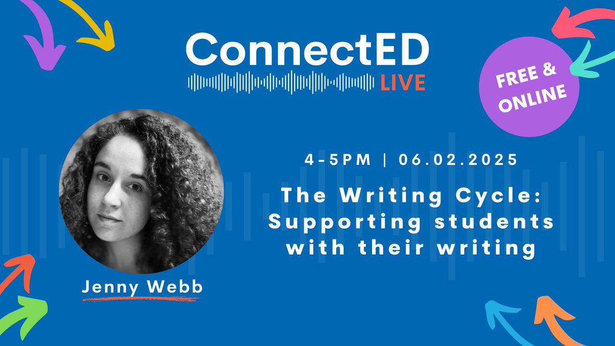 The Two Counties Trust (@ttctrust) on Twitter photo Less than 1 month until <a href="/FunkyPedagogy/">Jennifer Webb</a> joins us for our next #ConnectEDLive event! Jenny will share useful insights on how to support students with their writing.
Don't miss this FREE online event - secure your spot now:
events.teams.microsoft.com/event/7a6434be…
#EdChat <a href="/ttct_ceo/">Chief Executive Officer</a> <a href="/Shirley01756/">Shirley Watson</a> Less than 1 month until <a href="/FunkyPedagogy/">Jennifer Webb</a> joins us for our next #ConnectEDLive event! Jenny will share useful insights on how to support students with their writing.
Don't miss this FREE online event - secure your spot now:
events.teams.microsoft.com/event/7a6434be…
#EdChat <a href="/ttct_ceo/">Chief Executive Officer</a> <a href="/Shirley01756/">Shirley Watson</a>