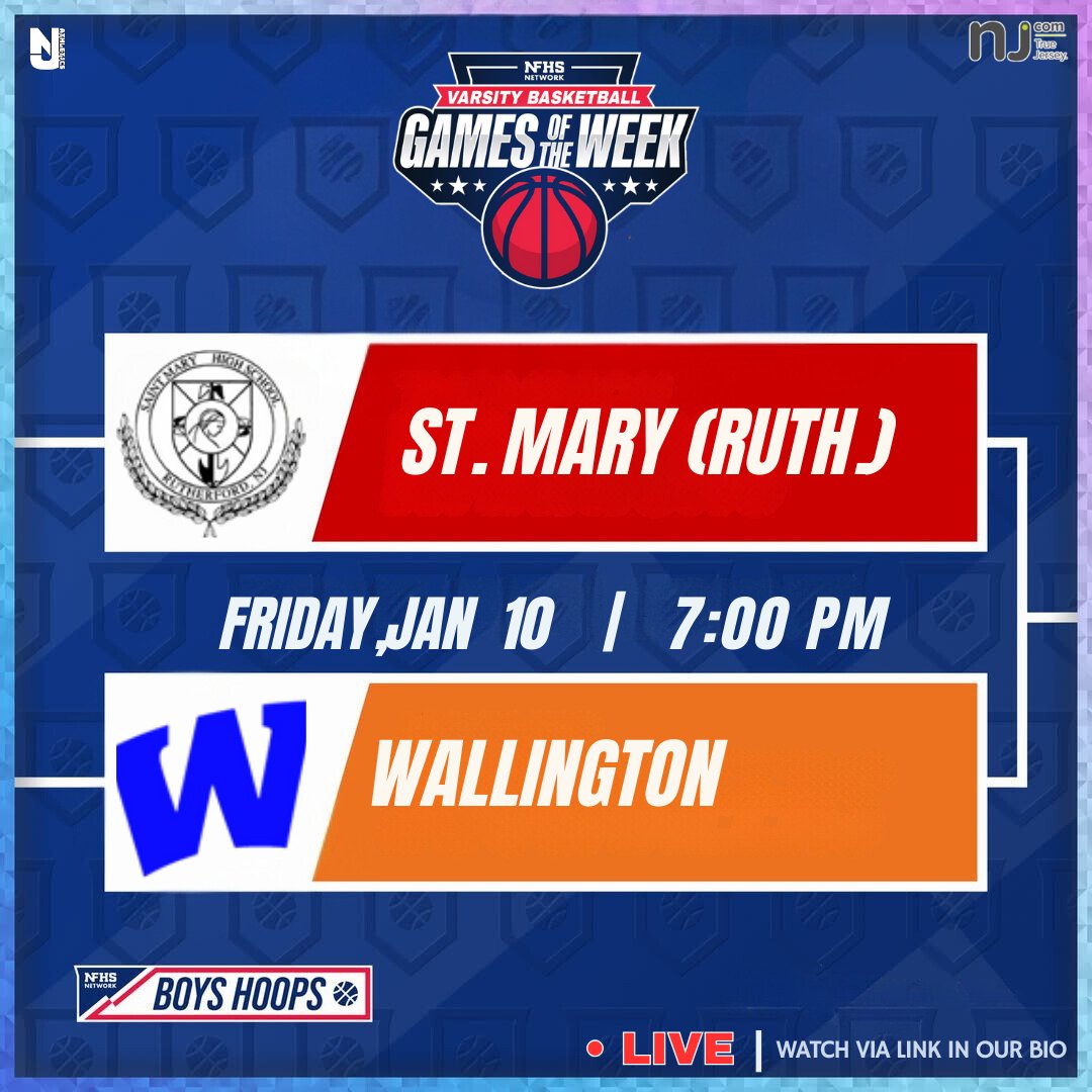 HSupdate2's tweet image. 🅻︎🅸︎🆅︎🅴︎ 🅼︎🅰️︎🆃︎🅲︎🅷︎
🏆 Boys Basketball | 
🏀 St. Mary (Ruth.) VS Wallington
📅 Fri,Jan 10 ⏰ 7:00 PM

🌎 hsplay.watchsportsz.com/basketball.php…

✨ Dont Forget to like,share &amp;amp; Follow ‼️
Lets go !! 
#basketball #hoops #sports #highschool #stream #NewJersey