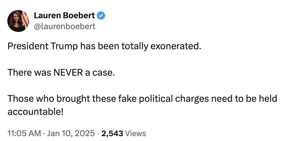 Donald Trump was not exonerated.

An unconditional discharge is a way for the court to acknowledge his conviction as valid while releasing him "without imprisonment, fine or probation supervision."

He is still a 34x felon.

I can't wait for the Community Note.