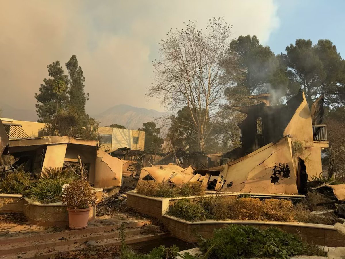 This is before and after of our home. We are devastated, lost everything. The friends and community in our lives has been so supportive and many of tears the last 2 days have been of gratitude. #PasadenaFire #EatonFire #eatoncanyonfire #losteverything
