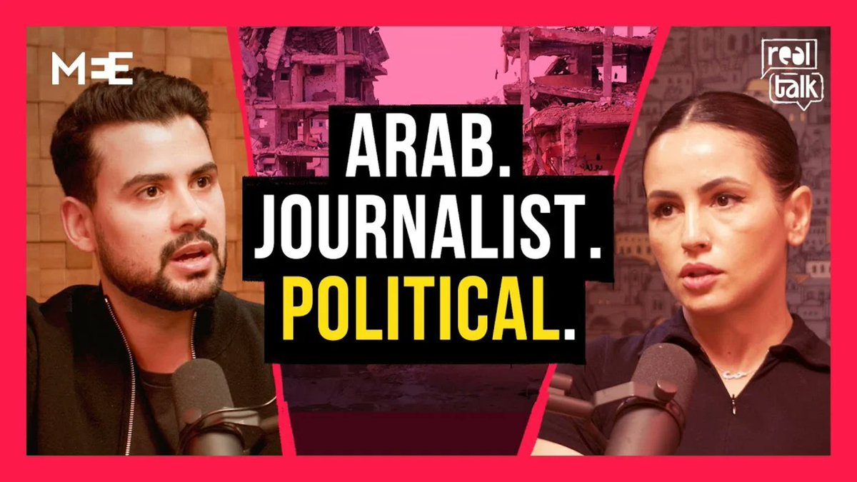 Middle East Eye (@middleeasteye) on Twitter photo "If you’re an Arab, specifically a Palestinian journalist…you are political. Your identity is political."
<a href="/HindHassanNews/">Hind Hassan</a> joined us on Real Talk for a reflective conversation about Israel’s war on Gaza, the occupied West Bank and Russia-Ukraine
Watch➡️ youtu.be/VOwuBUs4P-M "If you’re an Arab, specifically a Palestinian journalist…you are political. Your identity is political."
<a href="/HindHassanNews/">Hind Hassan</a> joined us on Real Talk for a reflective conversation about Israel’s war on Gaza, the occupied West Bank and Russia-Ukraine
Watch➡️ youtu.be/VOwuBUs4P-M