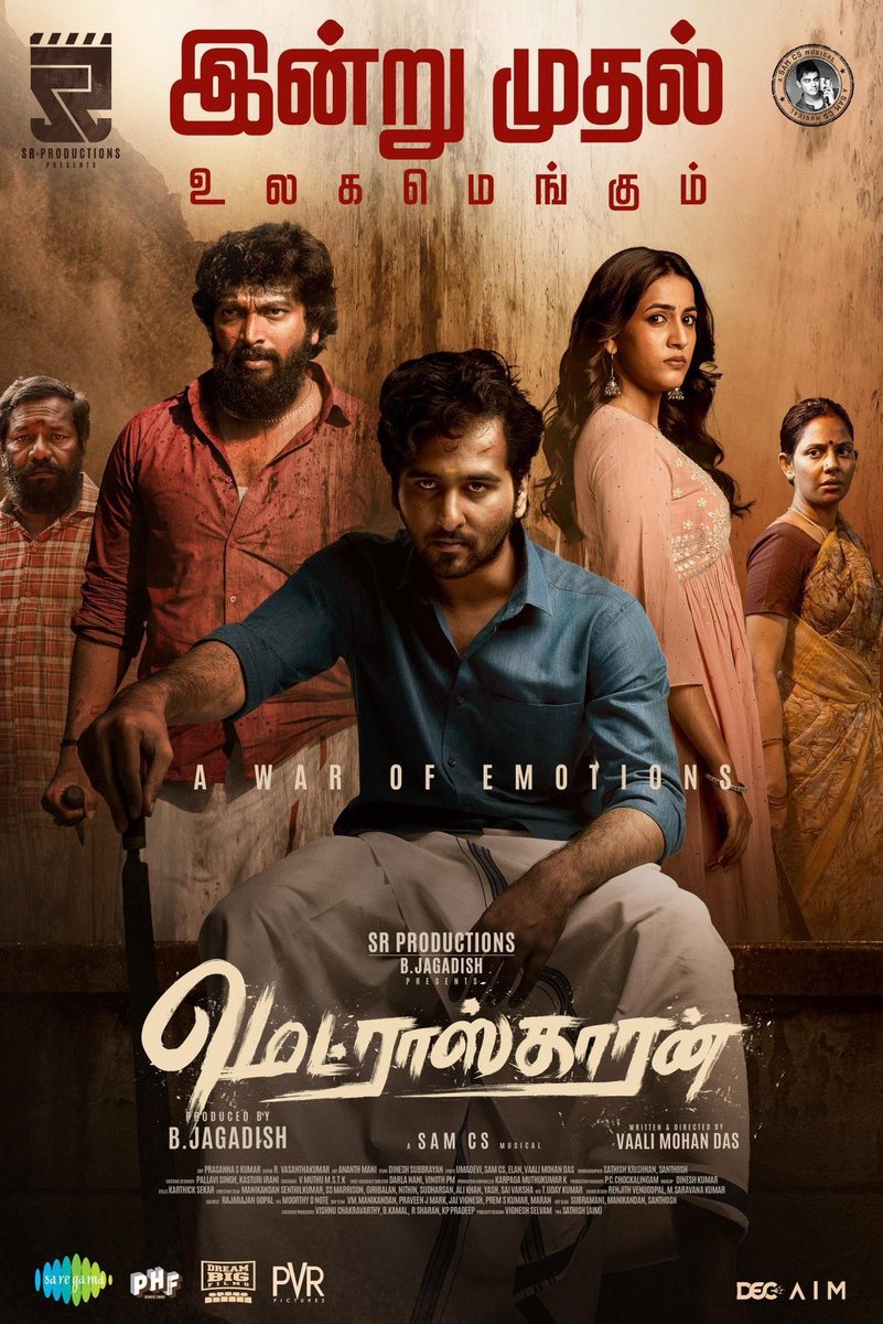 K.s.Sinish (@sinish_s) on Twitter photo #Madraskaaran An out and out engaging rural thriller.
A complete entertainer with great performances from <a href="/KalaiActor/">Kalaiyarasan</a> <a href="/ShaneNigam1/">Shane Nigam</a>. Great one!
Loved your work <a href="/vaali_mohandas/">வாலி மோகன் தாஸ்</a>. Hope you win more
Best wishes on the release and wishing a great run <a href="/SR_PRO_OFFL/">srproductions_official</a>
Amazing as #Madraskaaran An out and out engaging rural thriller.
A complete entertainer with great performances from <a href="/KalaiActor/">Kalaiyarasan</a> <a href="/ShaneNigam1/">Shane Nigam</a>. Great one!
Loved your work <a href="/vaali_mohandas/">வாலி மோகன் தாஸ்</a>. Hope you win more
Best wishes on the release and wishing a great run <a href="/SR_PRO_OFFL/">srproductions_official</a>
Amazing as