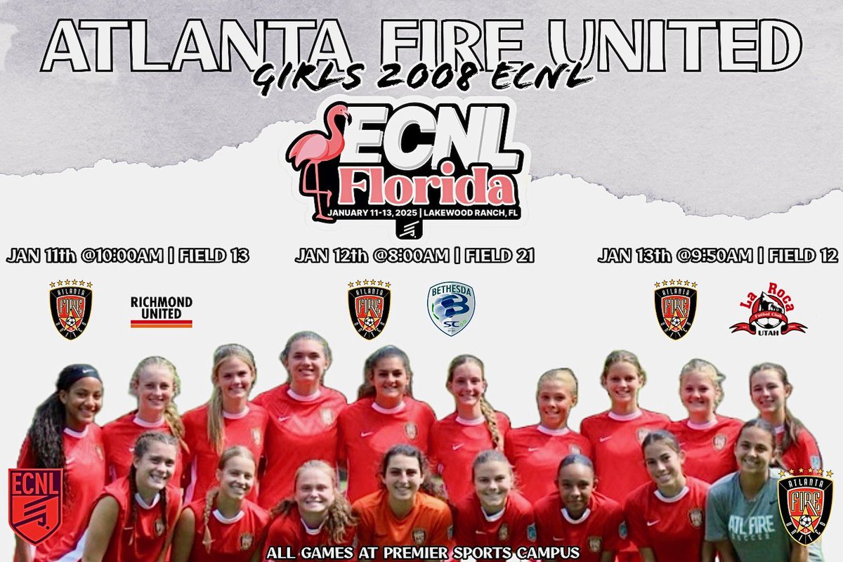 Atlanta Fire United 08G ECNL (@afu_2008_ecnl) on Twitter photo From ❄️ to ☀️ we have arrived and ready to play tomorrow. <a href="/DomMartelli/">Dom Martelli</a> <a href="/mirzam78/">Mirza Mustafic</a> <a href="/ECNLSoutheast/">ECNL Southeast Girls</a> <a href="/ECNLgirls/">ECNL Girls</a> <a href="/TopDrawerSoccer/">TopDrawerSoccer</a> <a href="/PrepSoccer/">Prep Soccer ⚽️</a> <a href="/ImCollegeSoccer/">College Soccer Truth ™</a> <a href="/ImYouthSoccer/">ECNL/GA/Recruiting/College Soccer</a> <a href="/TheSoccerWire/">SoccerWire</a> <a href="/PlayerData/">PlayerData</a> <a href="/Hudl/">Hudl</a> <a href="/atlantaunitedsa/">Atlanta Fire United</a> From ❄️ to ☀️ we have arrived and ready to play tomorrow. <a href="/DomMartelli/">Dom Martelli</a> <a href="/mirzam78/">Mirza Mustafic</a> <a href="/ECNLSoutheast/">ECNL Southeast Girls</a> <a href="/ECNLgirls/">ECNL Girls</a> <a href="/TopDrawerSoccer/">TopDrawerSoccer</a> <a href="/PrepSoccer/">Prep Soccer ⚽️</a> <a href="/ImCollegeSoccer/">College Soccer Truth ™</a> <a href="/ImYouthSoccer/">ECNL/GA/Recruiting/College Soccer</a> <a href="/TheSoccerWire/">SoccerWire</a> <a href="/PlayerData/">PlayerData</a> <a href="/Hudl/">Hudl</a> <a href="/atlantaunitedsa/">Atlanta Fire United</a>