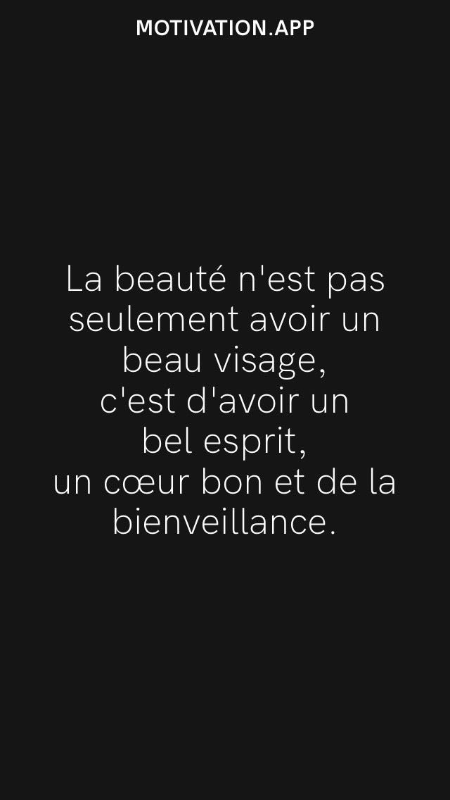 La beauté...