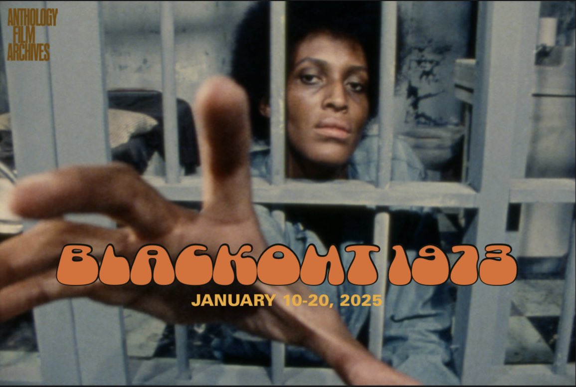 yasmina (@jasminprix) on Twitter photo “BLACKOUT 1973” January 10-20th <a href="/AnthologyFilm/">Anthology Film Archives</a>
an oppositional Black lens on the politics and culture of an earlier period of fractures & upheavals
Sunday Jan 12th 7:30pm Cuban + Brazilian + Ethiopian-American shorts with post-screening conversation with Nzingha Kendall & me “BLACKOUT 1973” January 10-20th <a href="/AnthologyFilm/">Anthology Film Archives</a>
an oppositional Black lens on the politics and culture of an earlier period of fractures & upheavals
Sunday Jan 12th 7:30pm Cuban + Brazilian + Ethiopian-American shorts with post-screening conversation with Nzingha Kendall & me