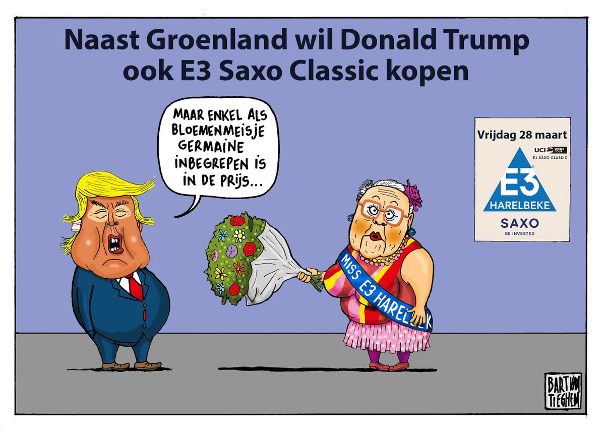 E3 Saxo Classic (@e3saxoclassic) on Twitter photo Editie 2025. Cartoon nummer 1
#E3SaxoClassic Editie 2025. Cartoon nummer 1
#E3SaxoClassic