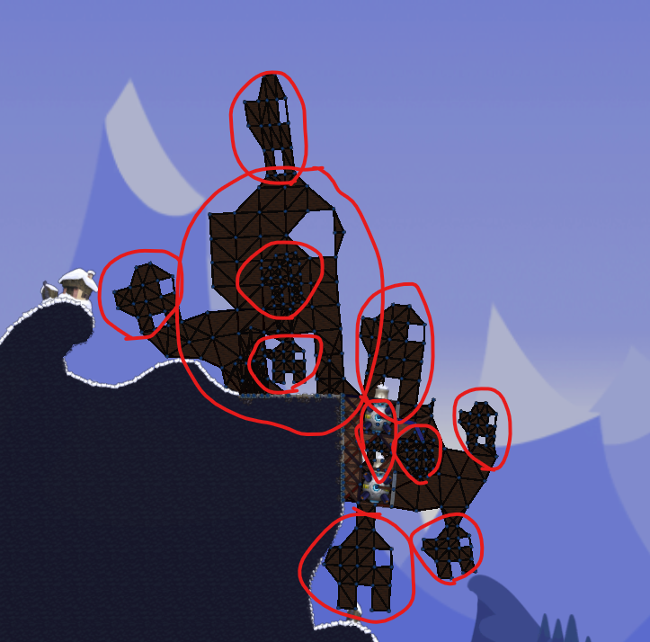 Day 15456878 of the Forts community building these suspicious little guys in game <a href="/AmongUsGame/">Among Us ⛄ on vacation</a> 🤔

🖼️: zvexzald on Discord