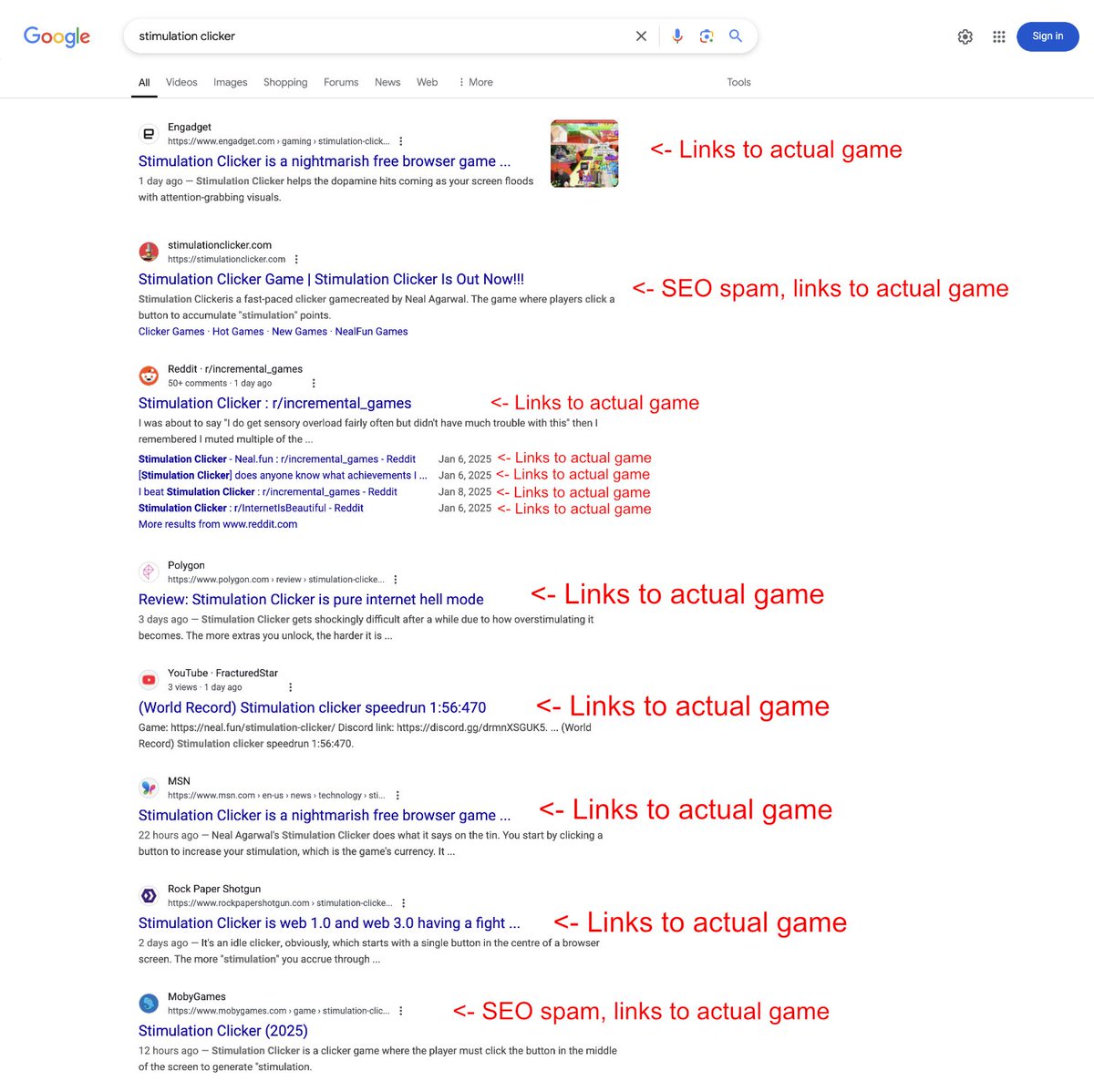 how do you mess up a search engine this bad I don't understand