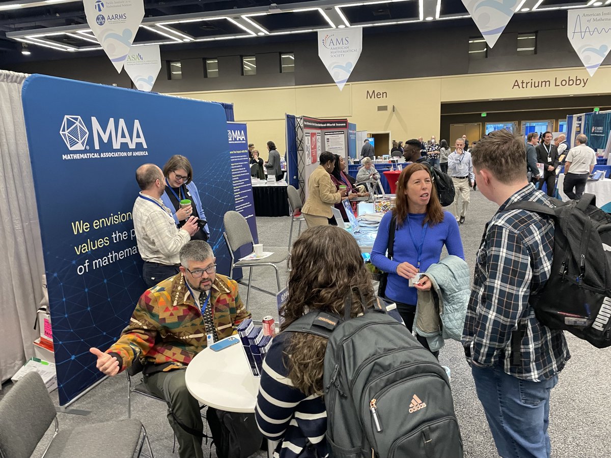 MAA (@maanow) on Twitter photo Join us at the MAA Booth at #JMM2025! <a href="/JointMath/">Joint Mathematics Meetings</a>
đź”— Renew/join MAA
🌟 Discover Project NExT
🎉 Play backgammon & connect
Come chat, learn, and have fun with the MAA community! #JoinTheMAA Join us at the MAA Booth at #JMM2025! <a href="/JointMath/">Joint Mathematics Meetings</a>
đź”— Renew/join MAA
🌟 Discover Project NExT
🎉 Play backgammon & connect
Come chat, learn, and have fun with the MAA community! #JoinTheMAA