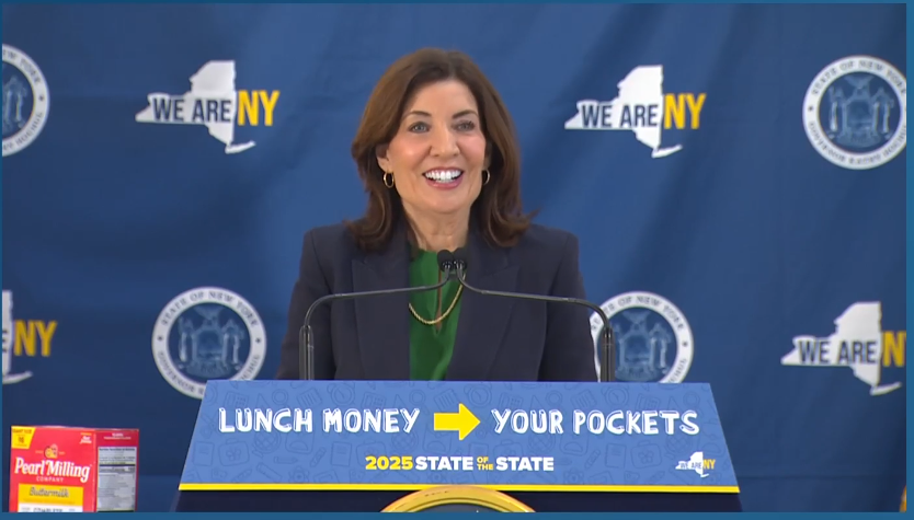 🚨BREAKING: <a href="/GovKathyHochul/">Governor Kathy Hochul</a> backs universal free school meals for ALL 2.7M students in her Exec Budget!🍎Thanks to <a href="/SenatorHinchey/">Senator Michelle Hinchey</a> @voteJGR <a href="/AndreaSCousins/">Sen. Stewart-Cousins</a> &amp; @CarlHeastie for your leadership &amp; #Meals4AllNY coalition of 300+ orgs we lead w <a href="/NewYorkHunger/">Hunger Solutions New York</a>. Let’s make it happen!💪