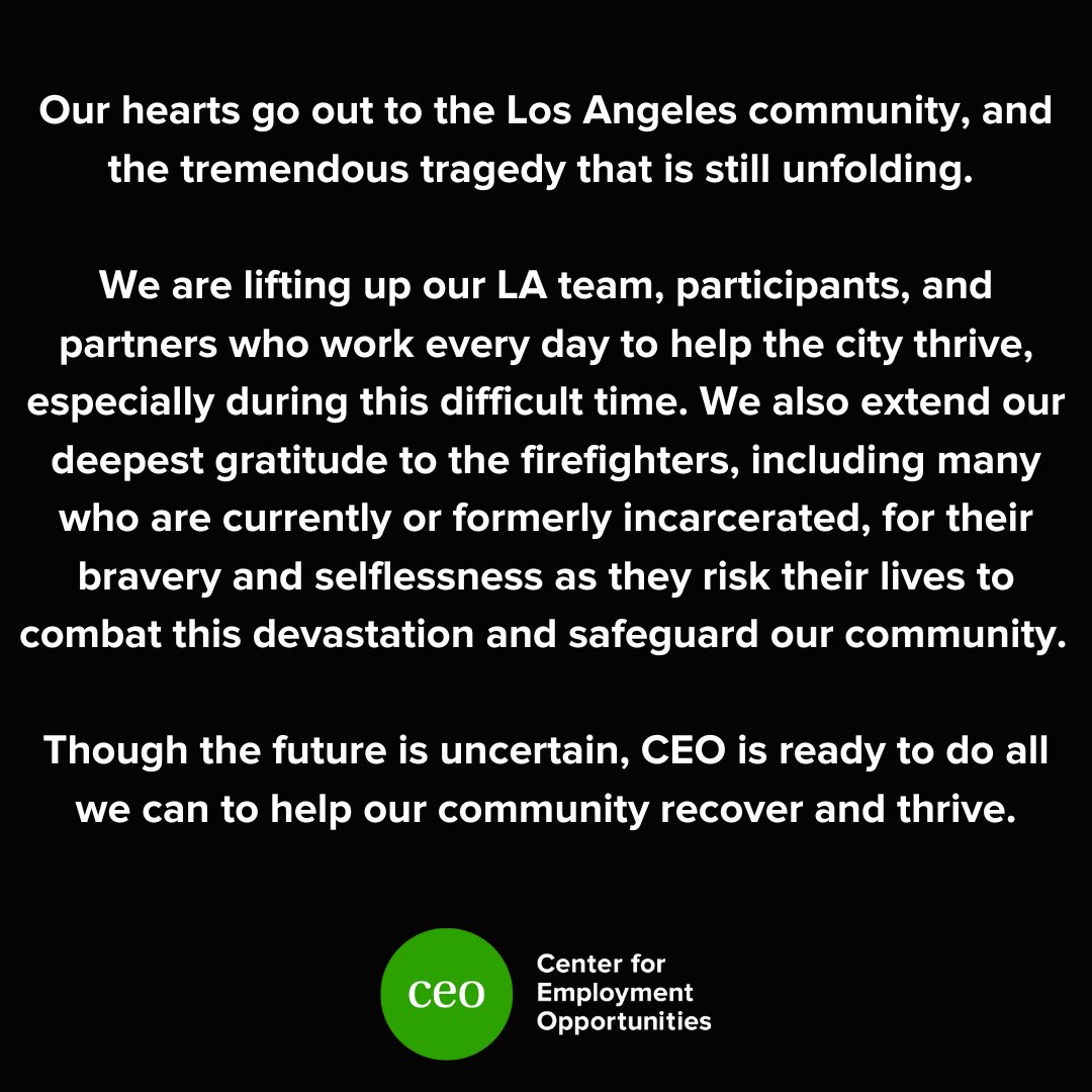 Our hearts go out to Los Angeles during this tragic time ❤️