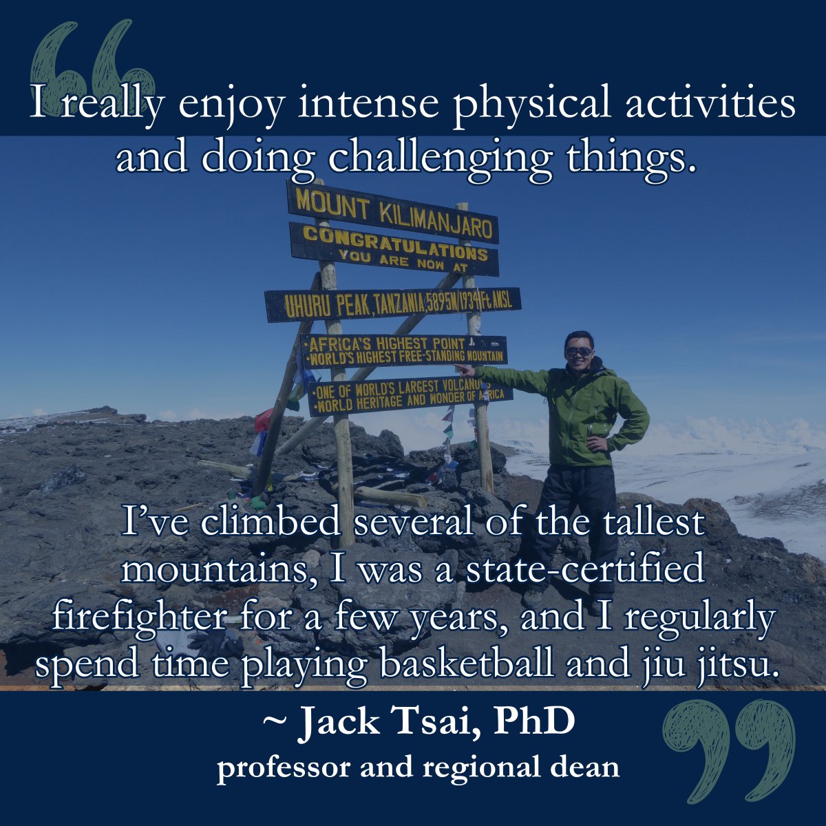 Meet <a href="/jtsailab/">Jack Tsai</a> Jack Tsai, PhD, a professor and our regional dean here in San Antonio, who brings a diverse background of life experiences to his roles!

Read more about his life adventures and public health perspective at: bit.ly/4harKwG

#publichealth