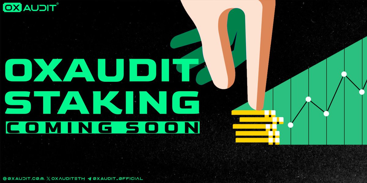 🛡 OXAudit Staking: Coming Soon! 

Get ready to stake your $OXA tokens and unlock the potential for passive rewards while contributing to the growth and security of the blockchain ecosystem.  

Stay tuned for updates and be among the first to join this rewarding journey!